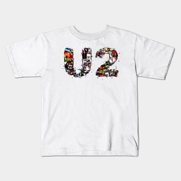 U2 Vintage Kids T-Shirt by Hand of Lord